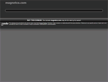 Tablet Screenshot of magnetco.com